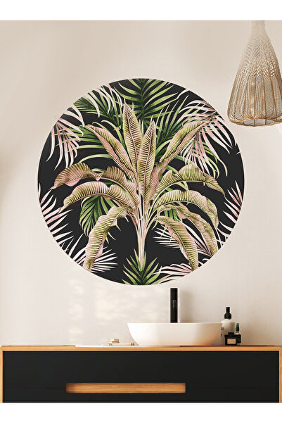 KanvasSepeti ملصق جداري على شكل قماش سميك ذاتي اللصق مزخرف بفن بوهيمي تجريدي