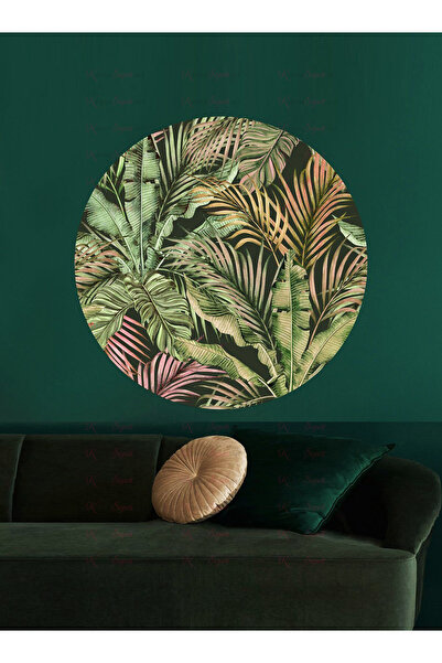 KanvasSepeti ملصق جداري على شكل قماش سميك ذاتي اللصق مزخرف بفن بوهيمي تجريدي