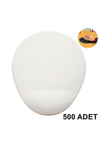 Boldy 500 قطعة لوحة ماوس مع مسند للمعصم، لوحة ماوس غير قابلة للانزلاق، لوحة ماوس سوداء، وسادة ماوس بيضاوية