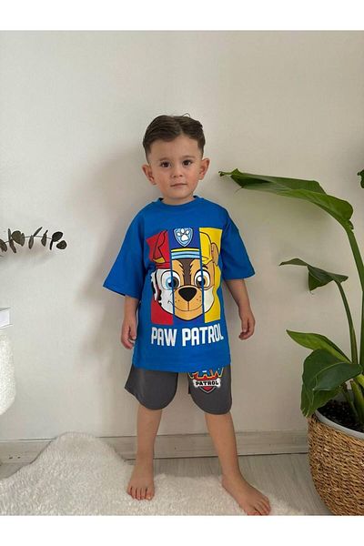 öykümgaleria Set pantaloni scurți de vară pentru băieți - Set de jos și de sus Paw Petrol