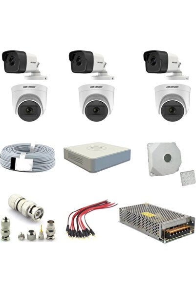 Haikon Hıkvısıon 2mp 1080P 6 Adet Fullhd Güvenlik Kamera Seti