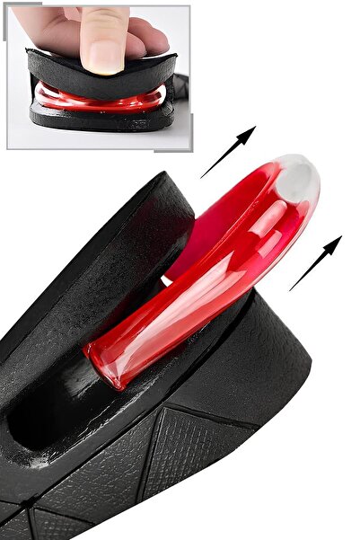 St Morritz Gizli Boy Uzatıcı Ayak Tabanlık 5 cm Boy Uzatma Tabanlığı Ayakkabı İçi 2 Kademeli Topuk Yükseltici