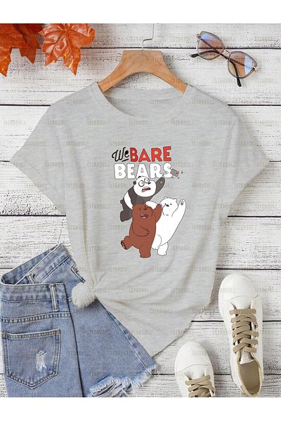 aynewmoda Oversize Bers Printed T-shirt