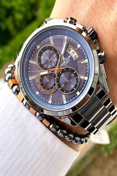 Daniel Klein Men's Wristwatch - New Season Stainless Steel Cord, 3ATM Waterproof + Bracelet Gift
