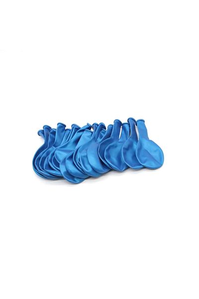 Nedi 12 Inch Metallic Dark Blue Balloon - Pack of 20