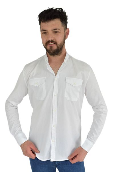 DYNAMO Cămașă sport pentru bărbați Silim Fit de mărime mare - 1-9836 Bgl-st01846