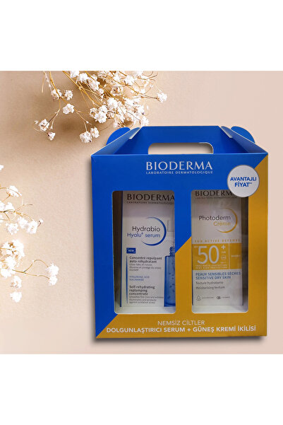 Bioderma Photoderm Creme SPF50+ ve Hydrabio Hyalu+ Serum Nemsiz Cilt Avantaj İkilisi