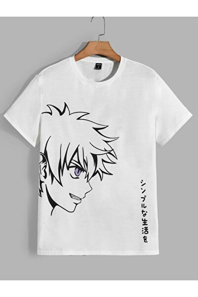 MAGORS طباعة ناروتو مانغا - رقبة دائرية وأكمام قصيرة للمراهقين والأطفال