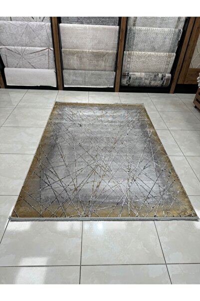 DİLEK HALI DİORA GOLDEN 2050 B GRI Doğal ipliklerle  Üretilen Modern Desenli ...
