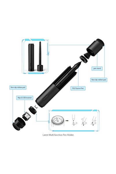 XP-Pen Deco 03 Wireless Ism 2.4g Profesyonel Grafik Tablet