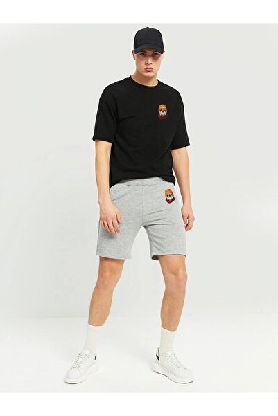 LAND MODA Σετ ανδρικό μπλουζάκι και σορτς με σχέδιο σκύλου