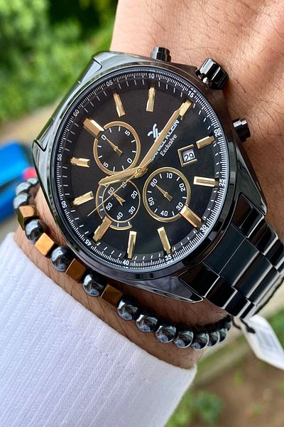 Daniel Klein Men's Wristwatch - New Season Stainless Steel Cord, 3ATM Waterproof + Bracelet Gift