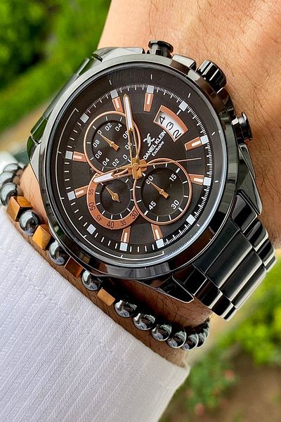 Daniel Klein Men's Wristwatch - New Season Stainless Steel Cord, 3ATM Waterproof+Bracelet