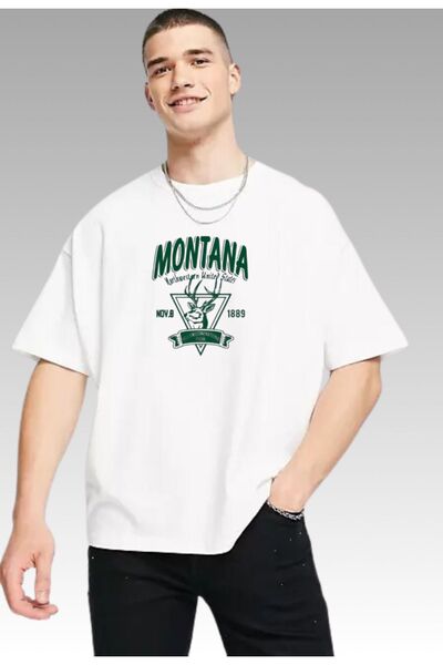 MATK MODASI Tricou oversize din bumbac cu imprimeu No Thing, tricou la modă