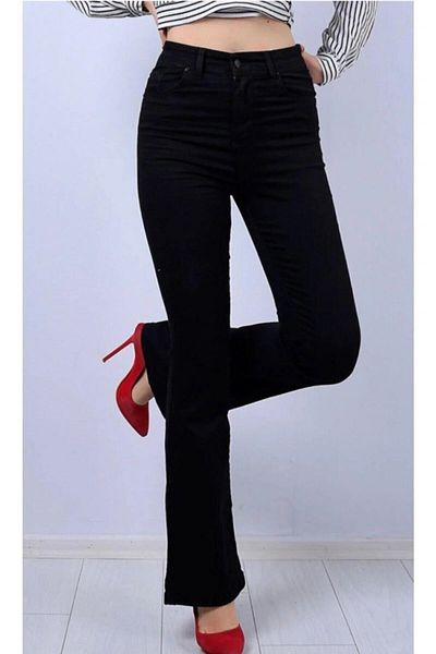 geenz manifacture Τζιν Yakamoz High Waist Lifting Lycra Flare Leg - Εξαιρετικά άνετο