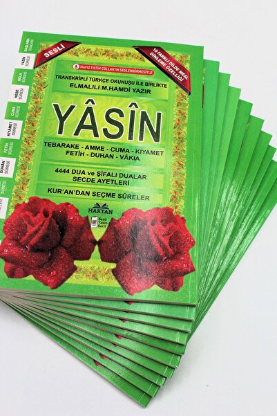 Haktan Yayın Dağıtım Ekonomik Hediyelik 10 Adet Yasin-i Şerif Yeşil Renk 80 S...