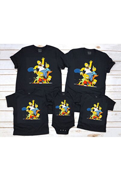 venüsdijital Οικογενειακός συνδυασμός σχεδίασης SIMPSONS - T-Shirt Zibin (η τιμή είναι για 1 τεμ.)