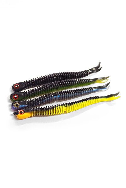 Profisher 10 Renk Set Silikon Sahte Jiket Için Kurtcuk Yem 7 Cm 2,2 gr