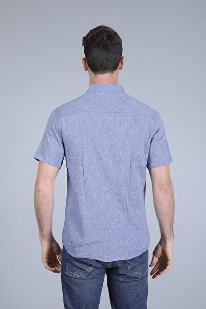 Figo Linen Men's Shirt - Short Sleeve