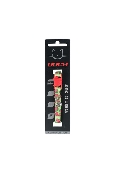 DOCA Premium Safety Click Kedi Boyun Tasması Watermelon