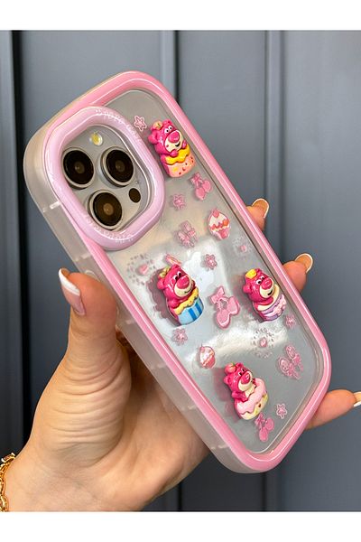 OSG حافظة حماية كاملة فاخرة متوافقة مع هاتف iPhone 15 Pro مع نمط شخصية ثلاثي الأبعاد ممتص للصدمات