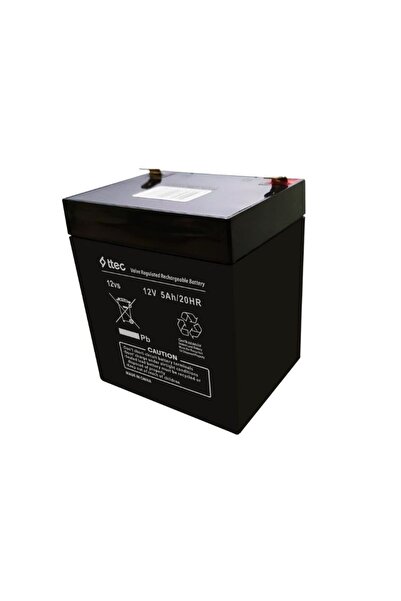 Ttec 12V 5Ah Akü 12 volt 5 amper akü 12V/5Ah/20Hr12 Volt 5 Amper 12v 5ah Ups Alarm Kepenk Sensör Aküsü