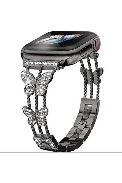 Mi7a Apple Watch Seri 2/3/4/5/6/7/8/9/se 42 44 45 49 mm Uyumlu Metal Ayarlana...
