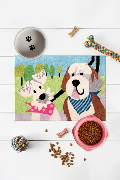 Vagonik Water Mat for Cat Dog Food - Puppy and Adult Cat, Pet Water Mat and Mat