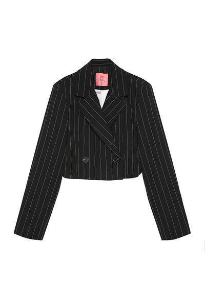 Quzu Crop Jacket - Λεπτομέρεια ρίγας
