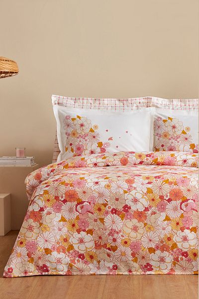 Karaca Home Pegy Double Salmon Pique Set - 100% Cotton
