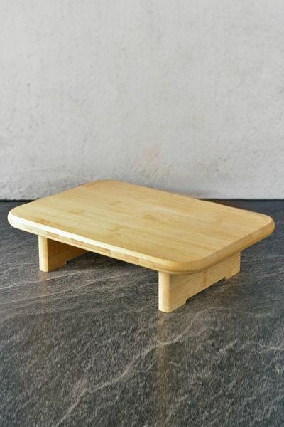 Digithome 33 Cm Brown Bamboo Countertop - Standing Cutting Board, Serving and Presentation Board THN76057