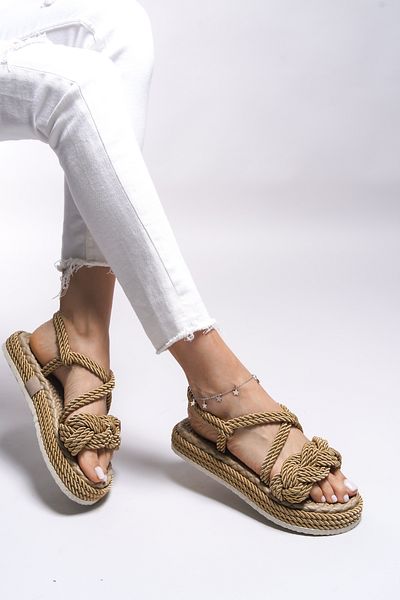 Riccon Jessinalyn Damen-Sandalen -0012104 Goldmodell