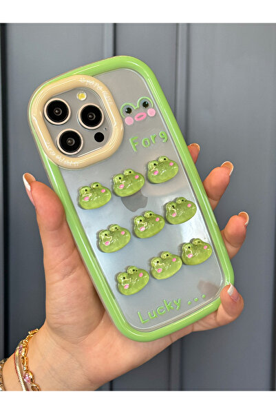 OSG iPhone 15 Pro Uyumlu 3 Boyutlu Karakter Desenli Darbe Emici Özellikli Lüx...