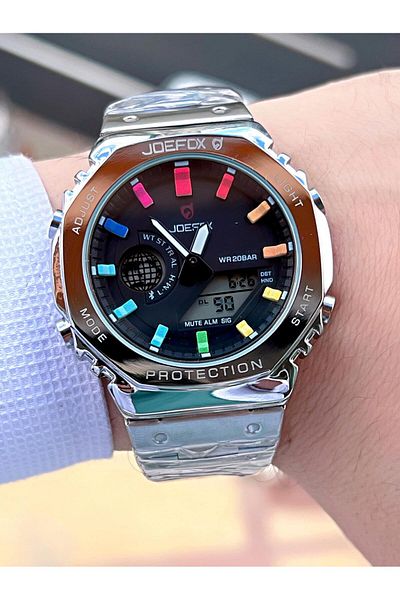 Joefox G-SHOCK J-GS32 5 Atm Water Resistant Sports Wristwatch - Digital/Analog