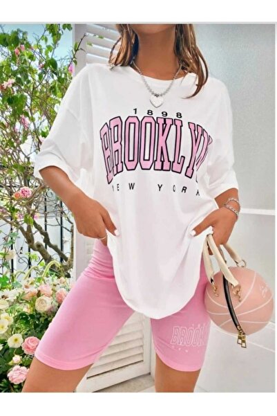 PERISENSE Tricou oversize unisex cu imprimeu Brooklyn 5