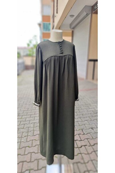 SAYUKER SHOP Asker Yeşili Ayrobin Kumaşdan İç Göstermez Yazlık Tiril Tiril Ka...