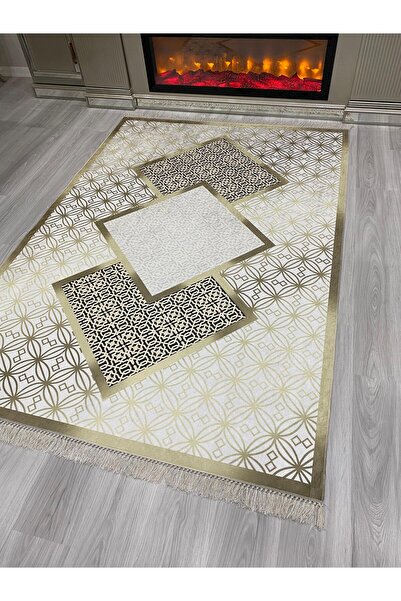 ALLGELSİN Yıkanabilir Kaymaz Taban Salon ve Oturma odası Halısı 4m² Dört ve 6...