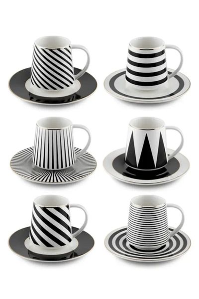 The Mia Hypnose Turkish Coffee Cup Set for 6 People