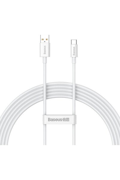 Baseus USB-A - USB-C (TYPE_C) Uyumlu Süper Hızlı 100 WATT 6 AMPER USB şarj ve data kablosu 1 m