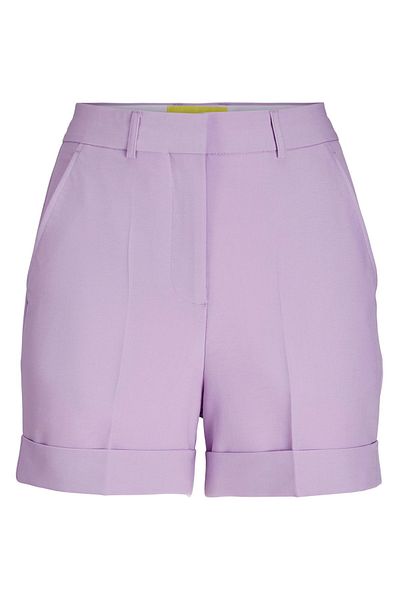 Jack & Jones Γυναικείο υφαντό σορτς - Mary 12213192 Lilac Breeze JXMARY HW Σορτς TLR SN