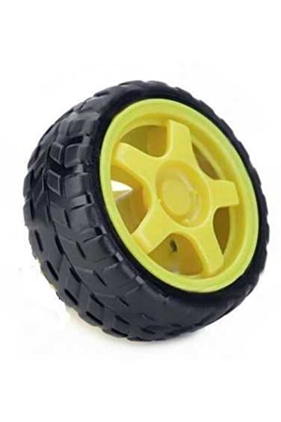 Genel Markalar 6 V 250 RPM Motor Uyumlu Tekerlek - Sarı Tekerlek