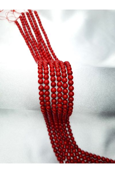 Yüksel Boncuk 5.5 mm Coral Natural Stone String