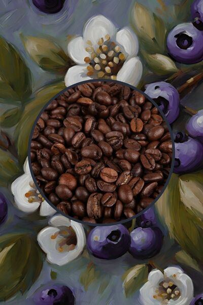 Mim and More Decaf Berry Coffe - Kafeinsiz Böğürtlen Aromalı Çekirdek Kahve, 200 gr