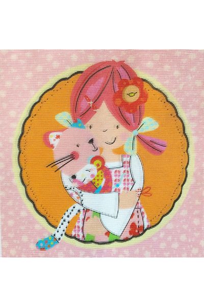 Anchor 40x40cm Emily Button Patterned Tapestry - Ropes Included, Printed EMB0014
