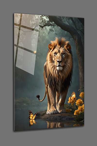 BV DEKOR ΓΥΑΛΙΝΗ ΖΩΓΡΑΦΙΚΗ ΜΕ ΘΕΜΑ ΛΙΟΝΤΑΡΙ-ΔΙΑΚΟΣΜΗΤΙΚΗ ΓΥΑΛΙΝΗ ΖΩΓΡΑΦΙΚΗ ΜΕ...