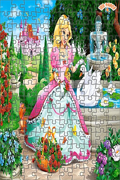 Teona Ahşap Kuğulu Prenses Dekoratif Çift Katlı Çerçeveli Asılabilir Ahşap Pu...