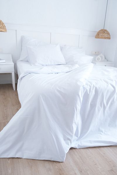 Lawon San Marino Series 100% Cotton Satin Double Hotel Bed Sheet Set