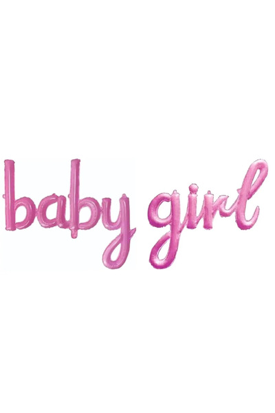 party mix Baby Girl El Yazılı folyo Balon Cinsiyet Partisi Baby Shower Balonu