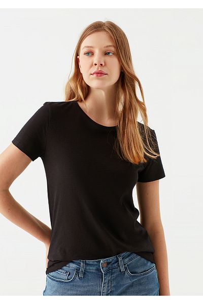 Mavi Μαύρο T-Shirt Basic Slim Fit - 8816090 -900