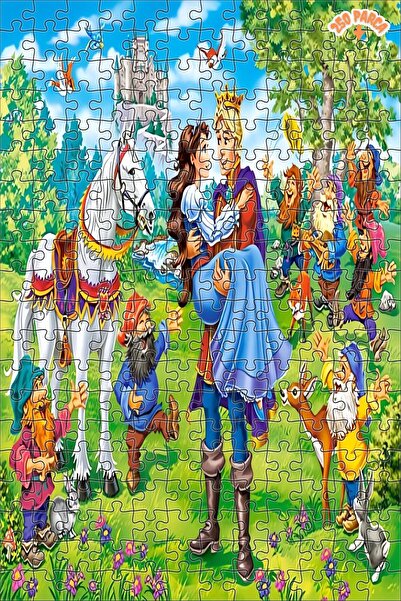 Teona Ahşap Pamuk Prenses - Mutlu Son Dekoratif Çift Katlı Çerçeveli Asılabil...